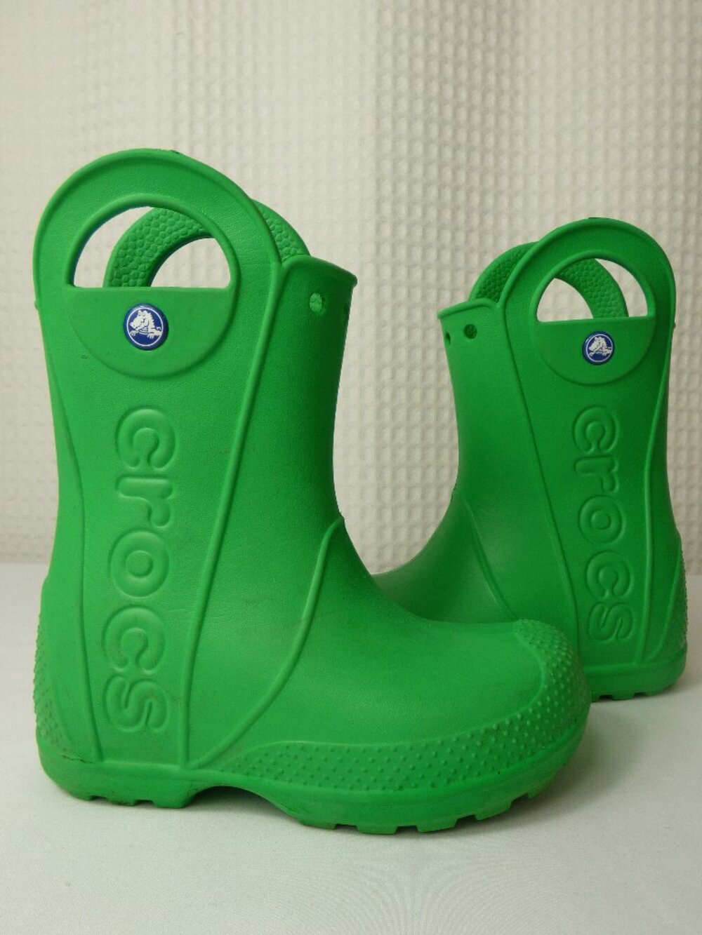 Crocs Kids Emerald Green Rain Boots, Size 11